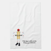 Custom Bowling League Theedoek (Verticaal)