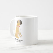 Custom Boxer Mom Mug, Personalized Boxer Dog mug (Devant gauche)