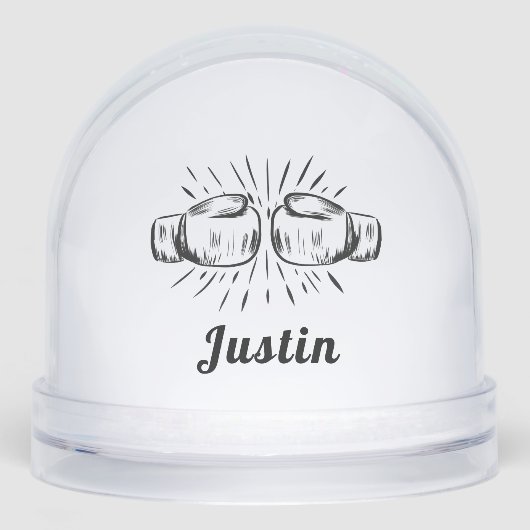 Custom Boxing Gloves Snow Globe Gift (Avant)