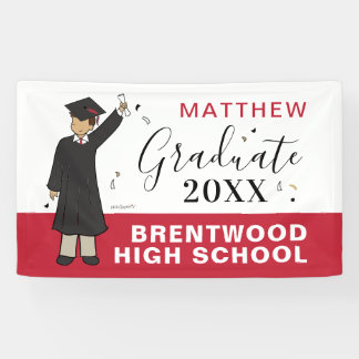 Custom Boy Avatar | Banner voor Afstuderen op de m