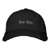 Custom boy bye Pet Custom Geborduurd Pet (Voorkant)