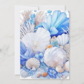 Custom Boy Onder het Zee Baby shower Kaart (Achterkant)