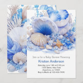 Custom Boy Onder het Zee Baby shower Kaart (Voorkant / Achterkant)