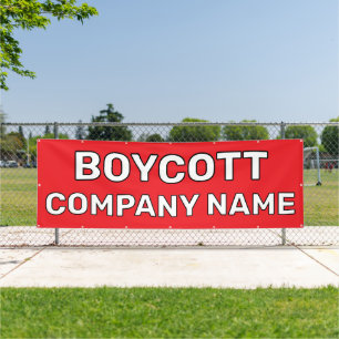 custom boycott banner