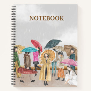 Custom Branded Aesthetic Beige 8.5" x 11" Spiraal Notitieboek