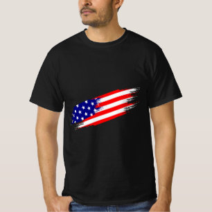 Custom Branded Amerikaanse vlag T-shirt