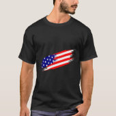 Custom Branded Amerikaanse vlag T-shirt (Voorkant)