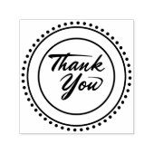 Custom Branded Bedankt | Elegant metallic goud Zelfinktende Stempel (Design)