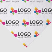 Custom branded betegelde logo bericht tissuepapier (Detail)