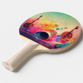 Custom Branded Elevate Experience met Waterverf Tafeltennisbatje (Voorkant Gekanteld)