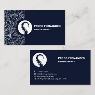 Custom Branded Floral Photography Visitekaartje