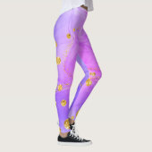 Custom Branded Funny Space pizza cat leggings (Rechts)