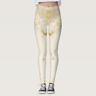 Custom Branded Gold Resin Esthetische Quotes Leggi Leggings