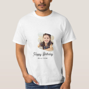 Custom Branded Happy Birthday Foto T-shirt