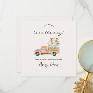 Custom Branded Herfst Pumpkin Baby shower Invitati Bedankkaart