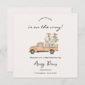 Custom Branded Herfst Pumpkin Baby shower Invitati Save The Date (Voorkant / Achterkant)