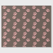 Custom Branded Holographic Pet Puppy Paw Print Cadeaupapier (Vlak)