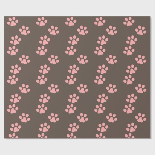 Custom Branded Holographic Pet Puppy Paw Print Cadeaupapier (Vlak)