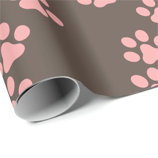Custom Branded Holographic Pet Puppy Paw Print Cadeaupapier (Rol Hoek)