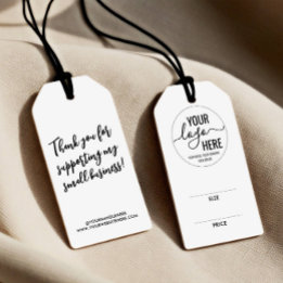 Custom Branded Logo Bedrijfsgrootte Hang Label Cadeaulabel