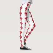 Custom Branded Red Corner patroon moderne Leggings (Rechts)