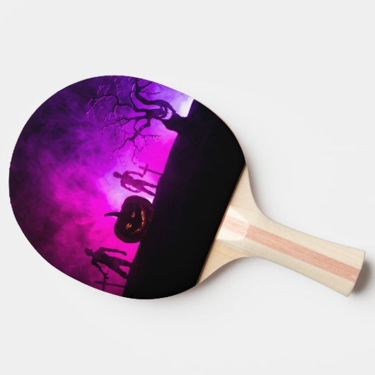 Custom Branded Spooky Halloween Ping Pong Paddle Tafeltennisbatje (Zijkant)