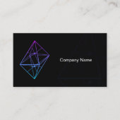 Custom Branded Tech Start-Up Zwart Visitekaartje (Voorkant)