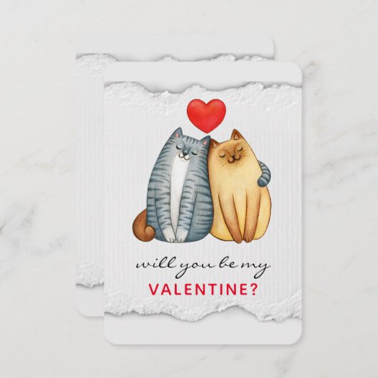 Custom Branded Valentijnsdag Flat Dank u kaart (Voorkant / Achterkant)