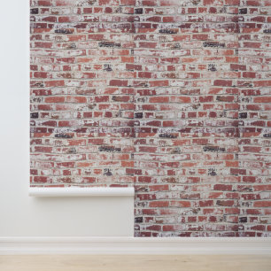 Custom Brick 2" * 12" Getextureerd Vinyl Behang