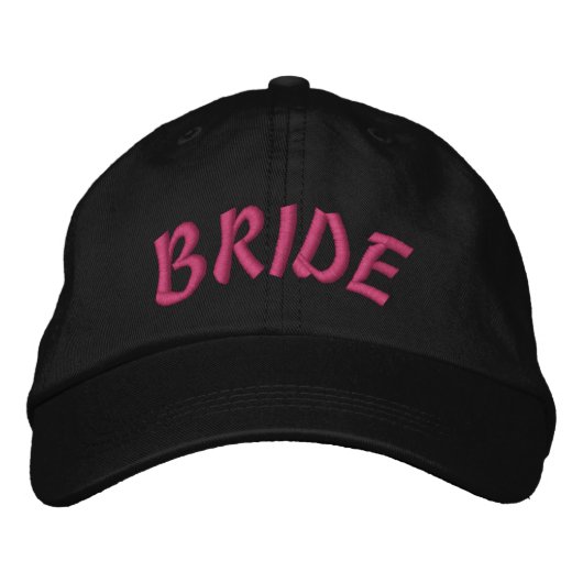 Custom Bride Personalized Embroidered Geborduurde Pet (Voorkant)