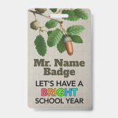 Custom Bright School Badge (Achterkant)