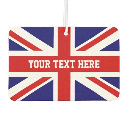 Custom Britse Unie Jack vlag auto luchtverfrisser (Voorkant)