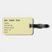 Custom Brook-forel Gevist Bagagelabel (Achterkant horizontaal)