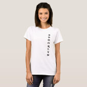 Custom Brooklyn New York City Nyc Sjabloon Basic T-shirt (Voorkant volledig)