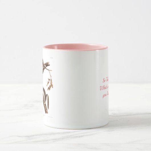 Custom Brown Squirrel House Two-Tone Coffee Mok (Midden)