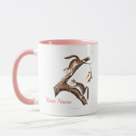 Custom Brown Squirrel House Two-Tone Coffee Mok (Links)