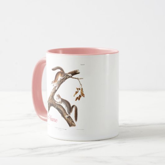 Custom Brown Squirrel House Two-Tone Coffee Mok (Voorkant links)