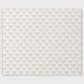 Custom bruid en bruidegom bruiloft pastel roze har cadeaupapier (Vlak)