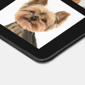 Custom Bruin Beige Hond Foto's op Black Desk Mat (Hoek)