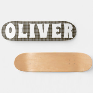 custom bruin Schotse tartan dambord Skateboard