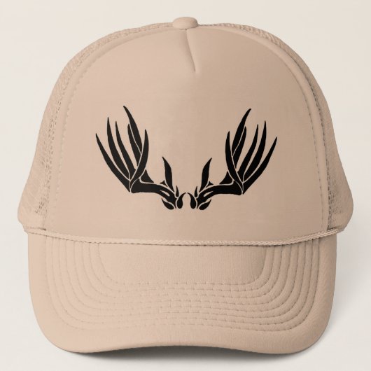 Custom Buck Antler Trucker Pet (Voorkant)