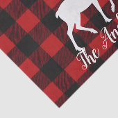 Custom Buffalo Plaid Deer Gift Wrap Tissue Paper Tissuepapier (Detail)