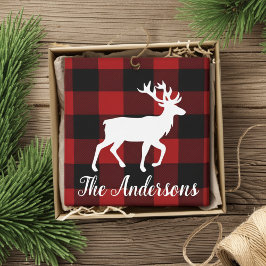 Custom Buffalo Plaid Deer Gift Wrap Tissue Paper  Tissuepapier