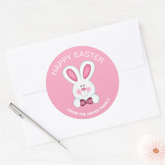 Custom Bunny Rabbit Sticker (Envelop)