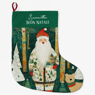 Custom Buon Natale Italiaans Sinterklaas Grote Kerstsok