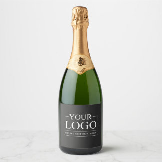 Custom Business ADD LOGO Company Professional Sparkling Wijnetiket
