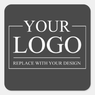 Custom Business ADD LOGO Company Professional Vierkante Sticker