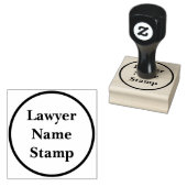 Custom Business Address Stamp  Minimal Round Style Rubberstempel (Gestempeld)