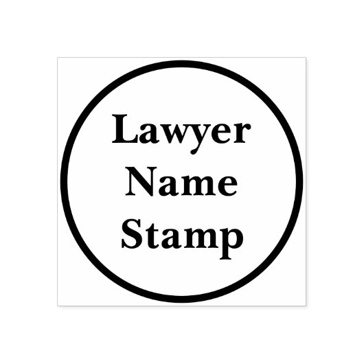 Custom Business Address Stamp  Minimal Round Style Rubberstempel (Afrduk)