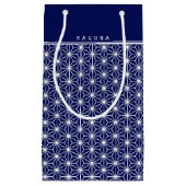 Custom Business Bag|Japans KIMON Patroon ASANOHA Klein Cadeauzakje (Voorkant)